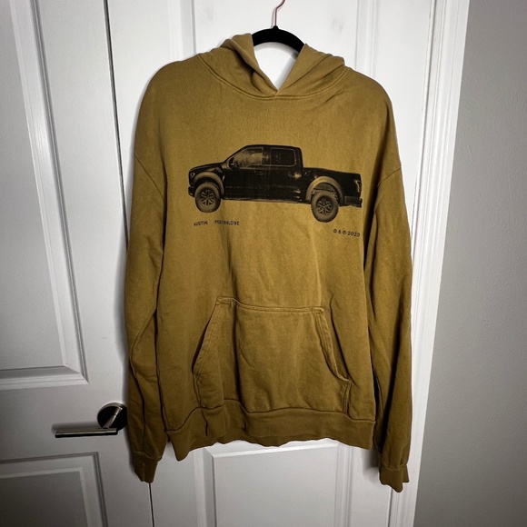 Post Malone Austin Hoodie Sweatshirt Large Truck If Yall Werent Here Tour 2023 - Picture 1 of 4